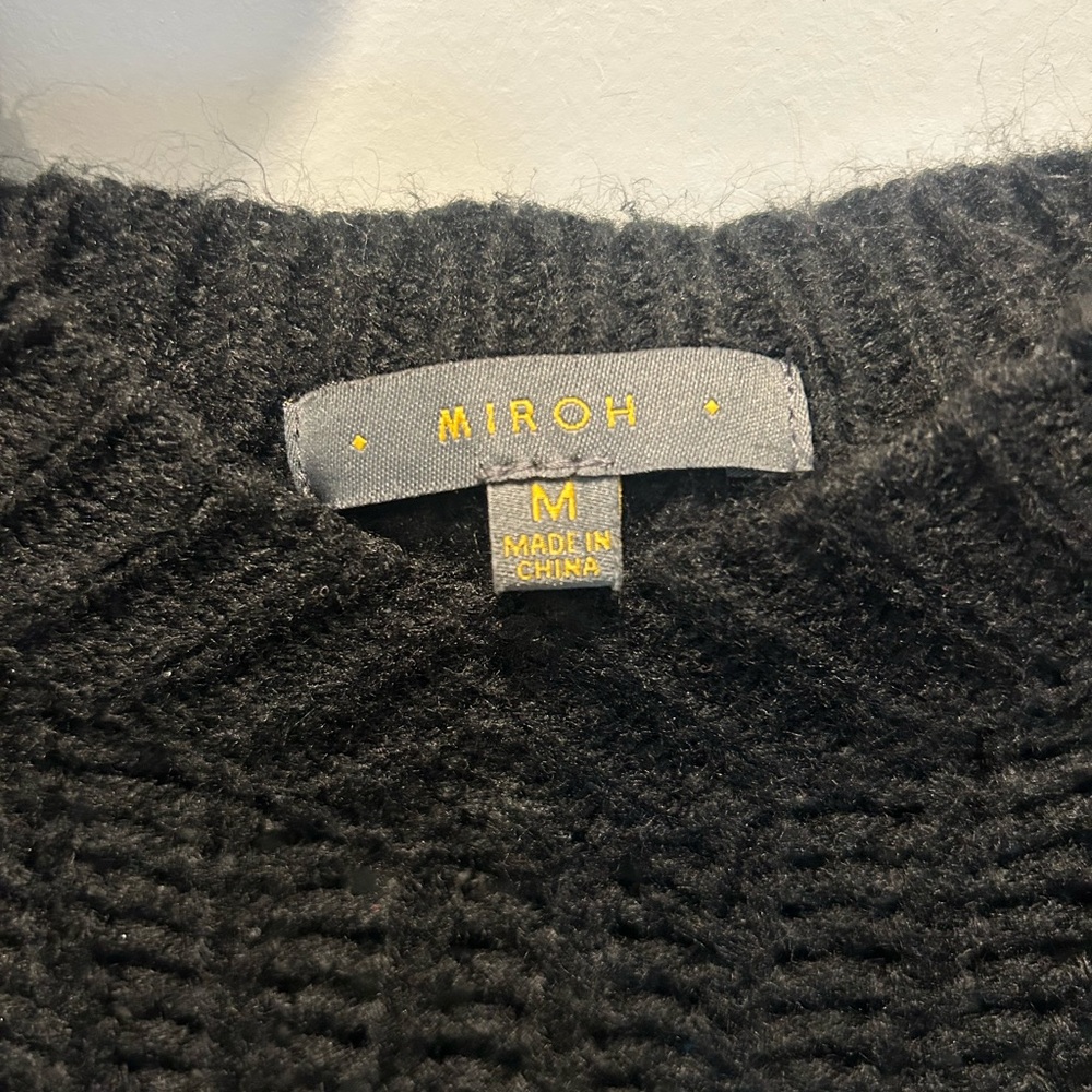 Miroh Black Knit Sweater